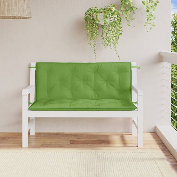 vidaXL Garden Bench Cushion Melange Green