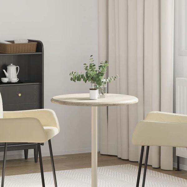 vidaXL Table Top Gray Marble 23.6 in diameter Table Top Circular