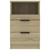 vidaXL Bedside Cabinet Sonoma oak Engineered wood Medium Bedside Cabinet