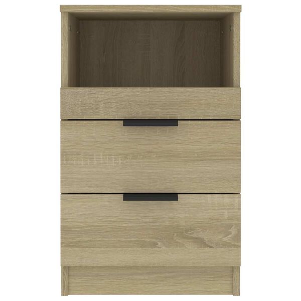 vidaXL Bedside Cabinet Sonoma oak Engineered wood Medium Bedside Cabinet