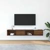 vidaXL TV Cabinet Set of 2 Brown oak Engineered wood TV Cabinet