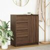 vidaXL Sideboard Brown oak Engineered wood Medium Sideboard