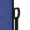 vidaXL Adjustable Retractable Side Awning Blue