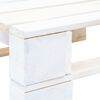 vidaXL Pallet Ottoman White Impregnated Pinewood Medium Durable