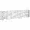 vidaXL Gabion Raised Bed Silver Galvanized Steel Extra Large Durable