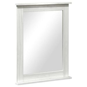 vidaXL Mirror with Mirror VIGO White 55.5 x 5 x 70 cm Solid pine wood