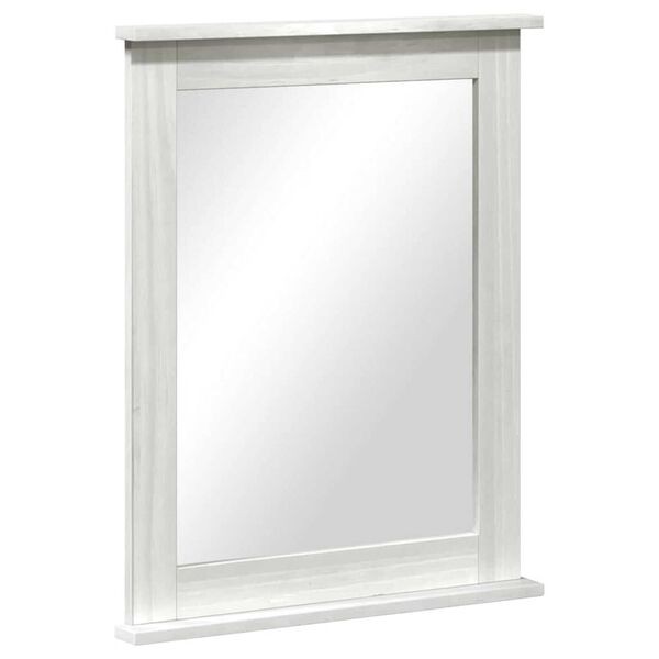 vidaXL Mirror with Mirror VIGO White 55.5 x 5 x 70 cm Solid pine wood
