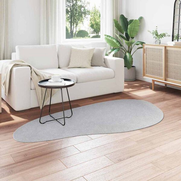 vidaXL Carpet Folding HUARTE Grey 39.37 x 78.74 in Polyester