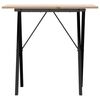 vidaXL Dining Table Natural wood and black