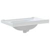 vidaXL Bathroom Sink White 28.0x18.9x9.1" Rectangular Ceramic