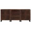 vidaXL Sideboard Brown Solid mango wood, steel Medium Sideboard