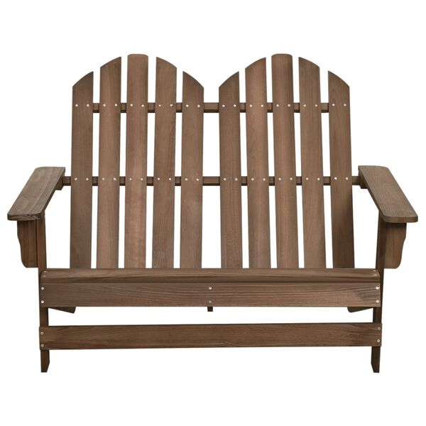 vidaXL Garden Chair Brown Solid Fir Wood Standard Ergonomic