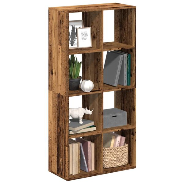 vidaXL Room Divider Bookcase Old wood Engineered wood Medium