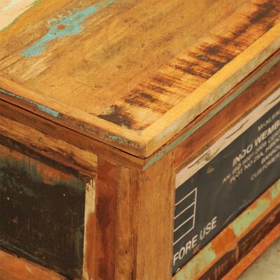 vidaXL Coffee Table with Storage Vintage Reclaimed Wood