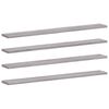 vidaXL Wall Shelf Set of 4 Grey Sonoma Engineered Wood