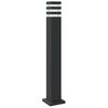vidaXL Outdoor Floor Lamp Black Die-cast aluminum, Polycarbonate Medium