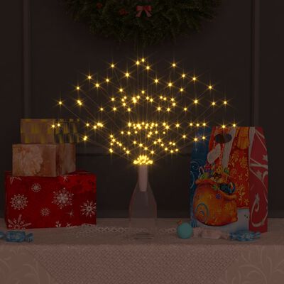 vidaXL Outdoor Christmas Firecrack Lights 10pcs Warm White 7.9" 1400LEDs