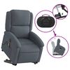 vidaXL Electric Stand Up Massage Recliner Chair Dark Gray