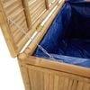 vidaXL Garden Storage Box Natural Bamboo Bamboo, Polyethylene