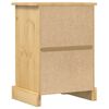 vidaXL Bedside Cabinet Honey Solid pine wood, engineered wood, metal