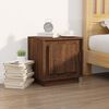 vidaXL Bedside Cabinet Set of 2 Brown Oak Engineered Wood Medium