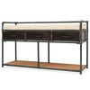 vidaXL Storage Bench Black, Brown, Cream