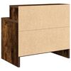 vidaXL Nightstand Set of 2 Smoked Oak Engineered Wood Medium