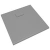 vidaXL Shower Base Tray SMC Gray 35.4"x35.4"