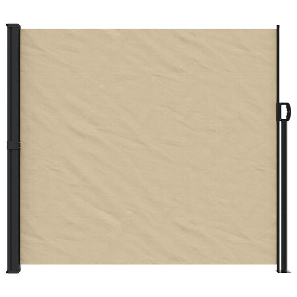 vidaXL Retractable Side Awning Beige
