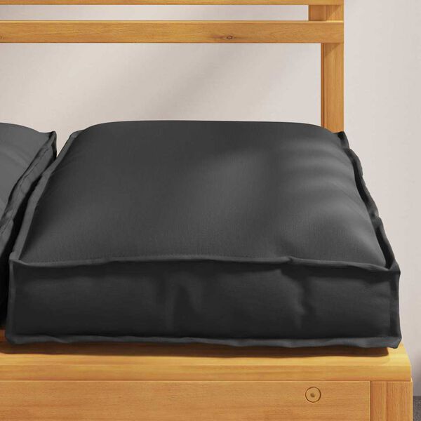 vidaXL Pallet Cushion for suitable for Seat 4 pcs Black 40 x 40 x 8 cm