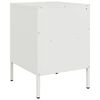 vidaXL Bedside Cabinet White Cold-rolled steel 14.2 in x 15.4 in x 19.9 in