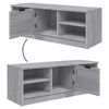 vidaXL TV Stand Gray Sonoma 40.2"x14"x14.4" Engineered Wood