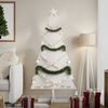 vidaXL Wooden Christmas Tree White Solid pine wood 59.1 in