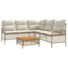 vidaXL Patio Sofa Set Beige