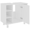 vidaXL Bathroom Cabinet White Engineered wood 23.6 x 12.6 x 21.1 in