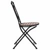 vidaXL Garden Chair Set of 2 Brown, Black, Cream