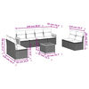 vidaXL Garden Sofa Set Black