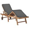 vidaXL Sunlounger Set of 2 Dark Grey