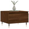 vidaXL Coffee Table Brown oak Engineered wood, metal Medium Coffee Table