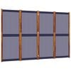 vidaXL 4-Panel Room Divider Dark Blue 110.2"x70.9"