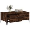 vidaXL Coffee Table Smoked Oak Engineered wood, metal