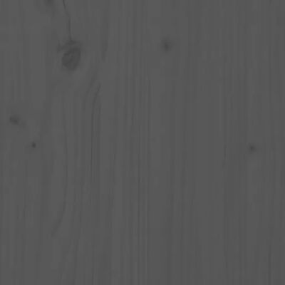 vidaXL Sideboard Gray 12.6"x13.4"x29.5" Solid Wood Pine