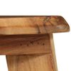 vidaXL Bar Stool Set of 2 Natural Wood Solid acacia wood, Steel Standard