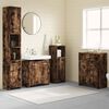 vidaXL Bathroom Furniture Set Smoked oak Engineered wood Standard