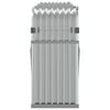 vidaXL Log Holder Silver 92.1"x17.7"x39.4" Galvanized Steel