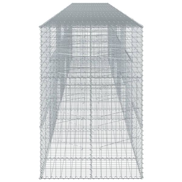 vidaXL Gabion Basket Silver Galvanized iron Large Durable