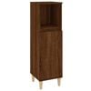 vidaXL Bathroom Cabinet Brown Oak Engineered wood, eucalyptus wood Medium