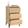 vidaXL Bedside Cabinet Sonoma oak Engineered wood Medium Bedside Cabinet