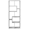 vidaXL Room Divider Bookcase Concrete gray Engineered wood