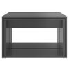 vidaXL Nesting Coffee Table Set High gloss grey Engineered wood
